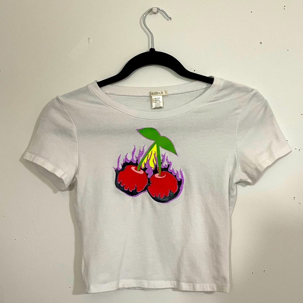 cherry bomb crop top